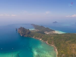 Vista aérea de Phi Phi