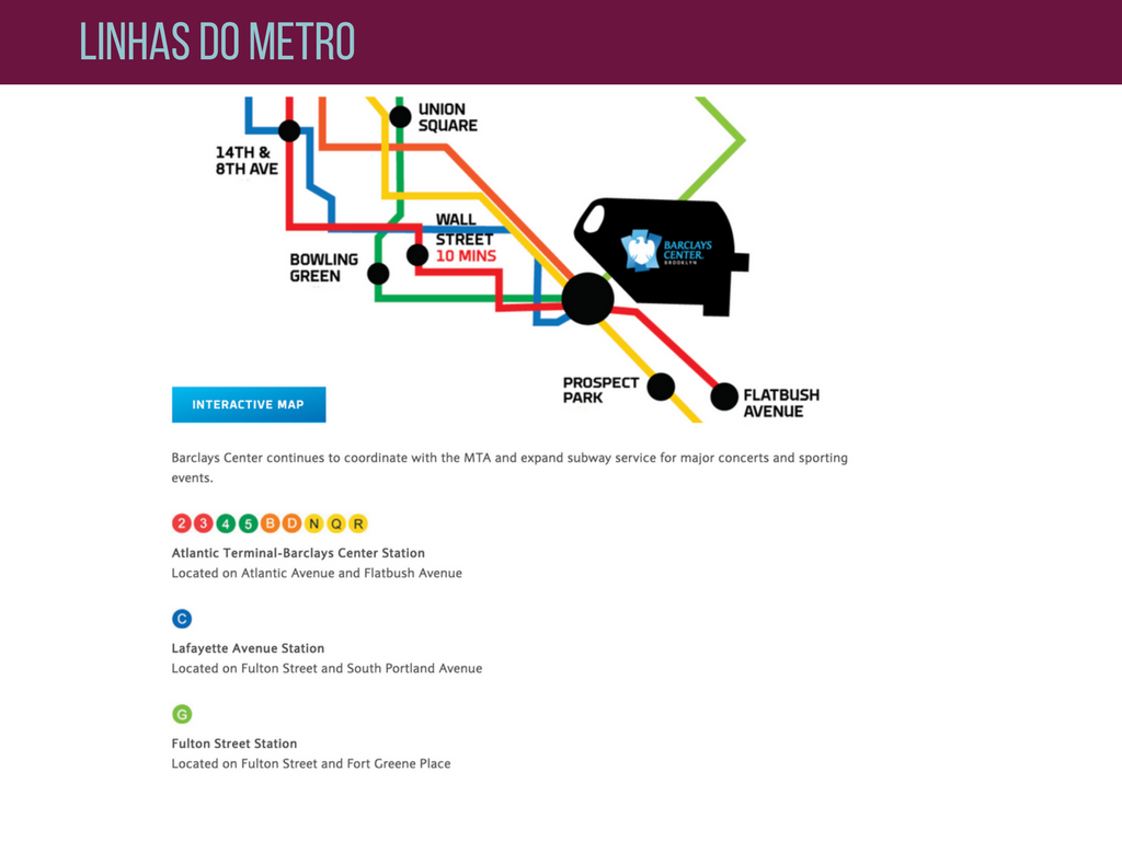 Como ir para o Barclays center de metro